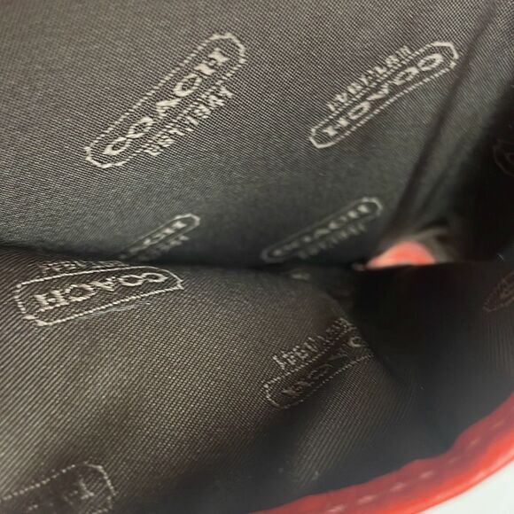 Coach Embossed Leather Wallet Persimmon F74064 - Picture 11 of 12